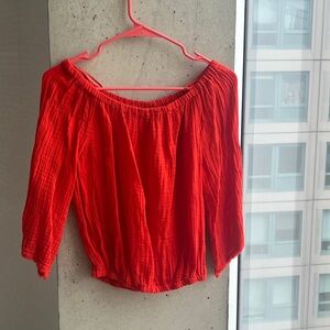 Never worn with tags - Micahel Stars Off-Shoulder gauze top